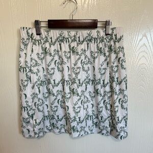 Nike Green and White Women's Mini Skirt
